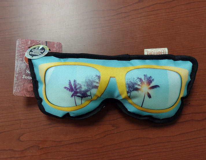 sunglasses squeak toy