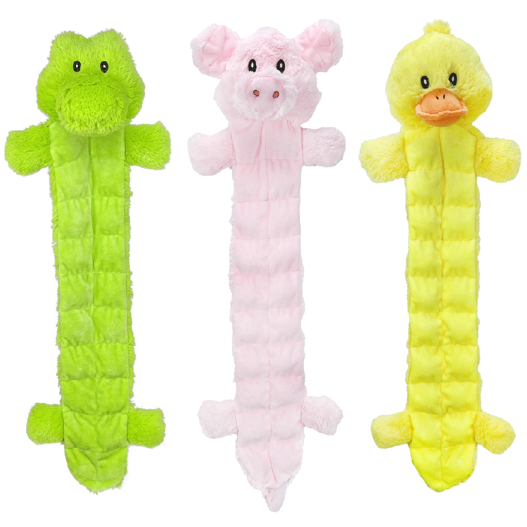 Pet envy long squeaker mat animals 24"