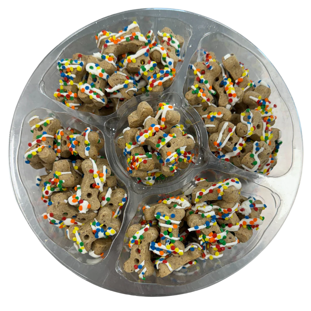 Pawty tray-dog cookies