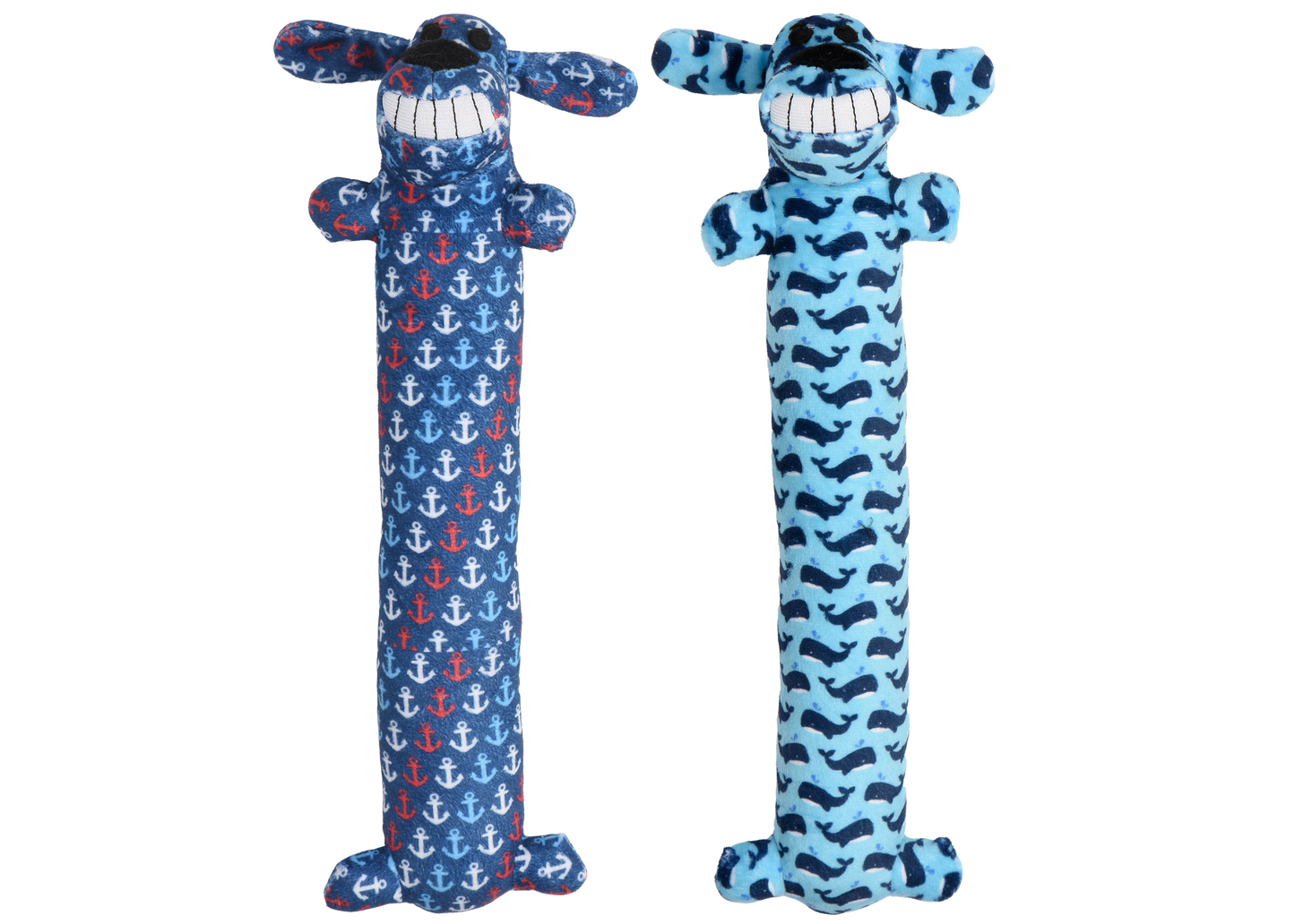 Loofa Dog Toy Assorted Colors 12" or 6" - Lake Dog and their people