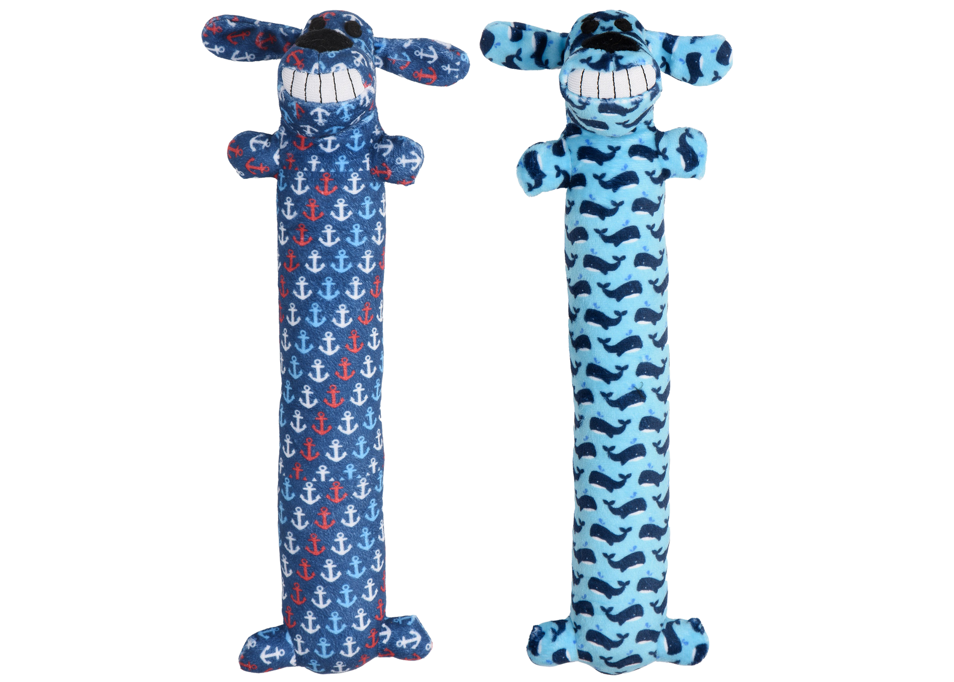 Loofa Dog Toy Assorted Colors 12" or 6" - Lake Dog and their people