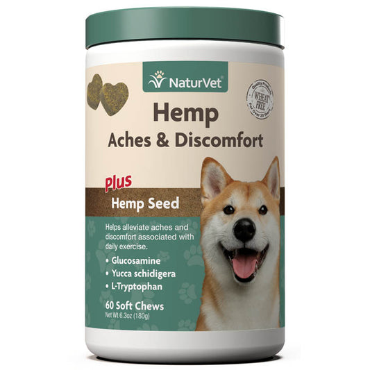 Wheat Free Hemp Aches & Discomfort Plus Hemp Seed - Lake Dog and their people