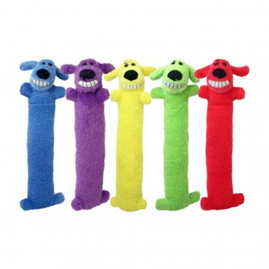 Loofa Dog Toy Assorted Colors 12" or 6" - Lake Dog and their people