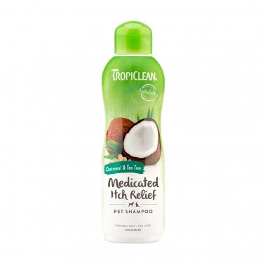 Tropiclean Shampoo - Oatmeal And Tea Tree - Medicated Itch Relief - Lake Dog and their people