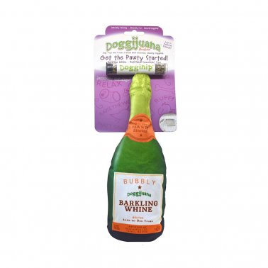 Doggijuana Champagne Bottle Dog Toy
