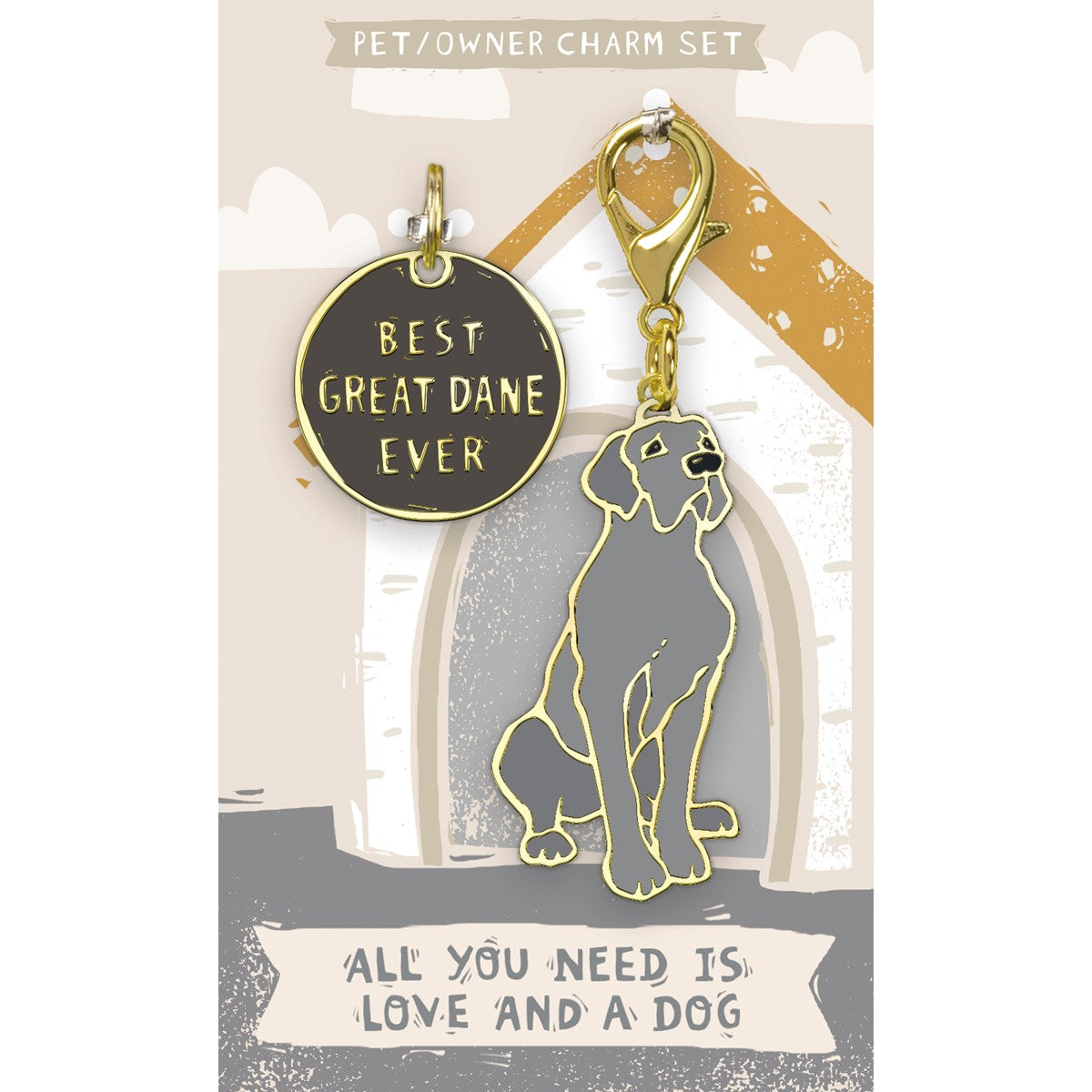 Charm Set - Best ever (specific breeds noted) - Lake Dog and their people