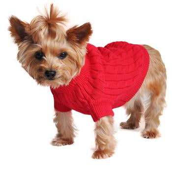 Cable Knit Dog Sweaters