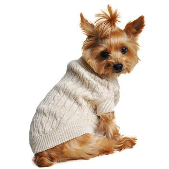 Cable Knit Dog Sweaters