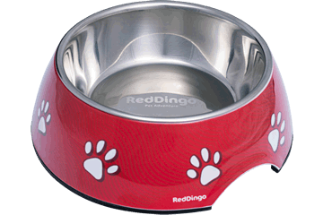 Red Dingo Dog Bowl Stainless - Lake Dog and their people