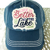 Dog  Hat Distressed - Lake Dog and their people