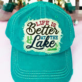 Dog  Hat Distressed - Lake Dog and their people