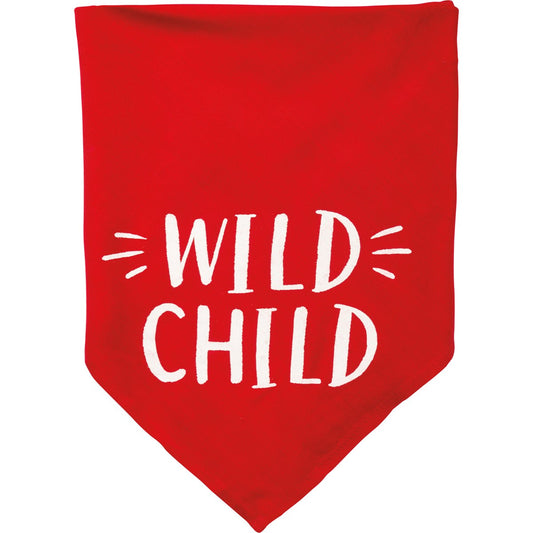 "Wild Child" Pet Bandana, red