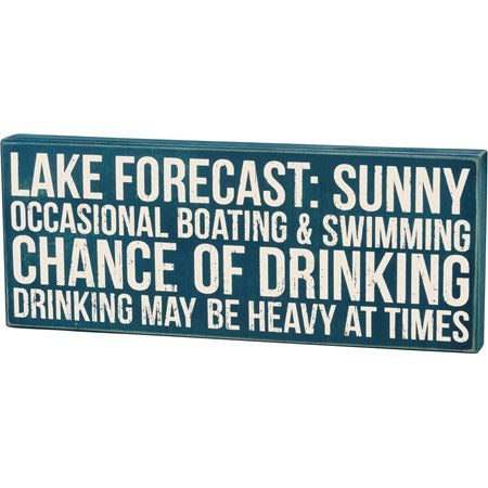 Box sign Lake Forecast