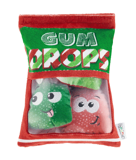 Holiday snack bag plush toy