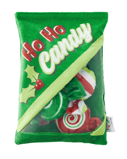 Holiday snack bag plush toy