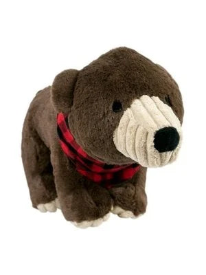 Bear with Flannel Scarf