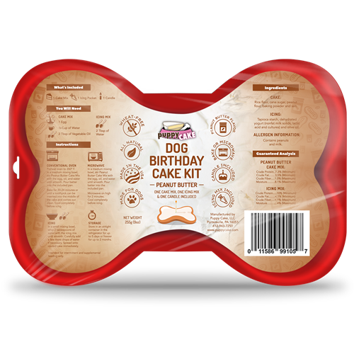 Dog Birthday Cake Kit - Lake Dog and their people