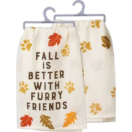Towel Fall is Better with Furry Friends