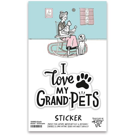 Sticker Love my Grandpets