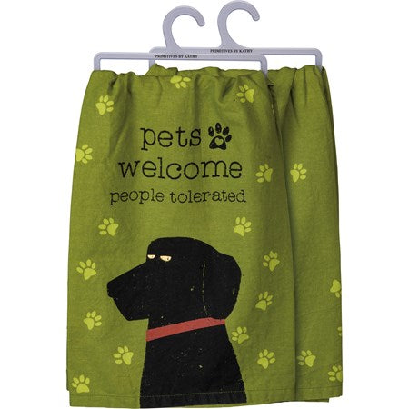 towel - Pets Welcome People Tolerated