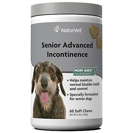 Senior advanced incontinence soft chew dog supplement, 60 ct