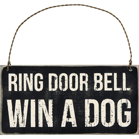 Hanger - Ring door bell win a dog