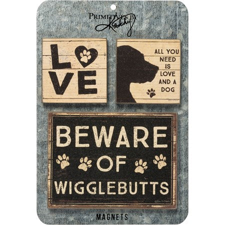 Magnet set Beware of wigglebutts