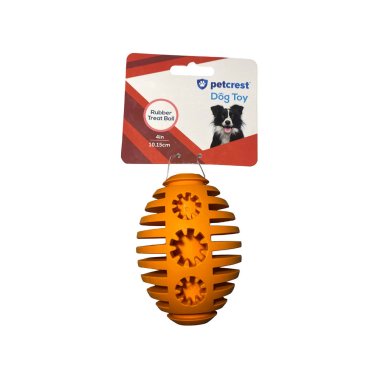 Rubber Treat Ball dog toy 4"