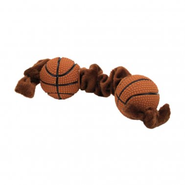 Tug plush & Vinyl Toy - Basketball for petite dogs - Lake Dog and their people