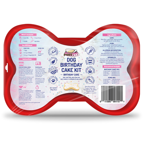 Dog Birthday Cake Kit - Lake Dog and their people