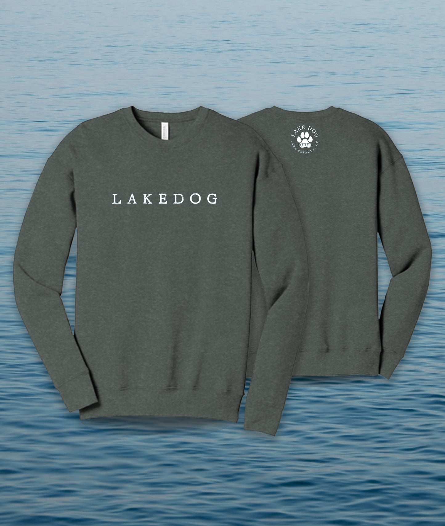 Lake Dog Sweatshirt - Bella Deep Heather Grey