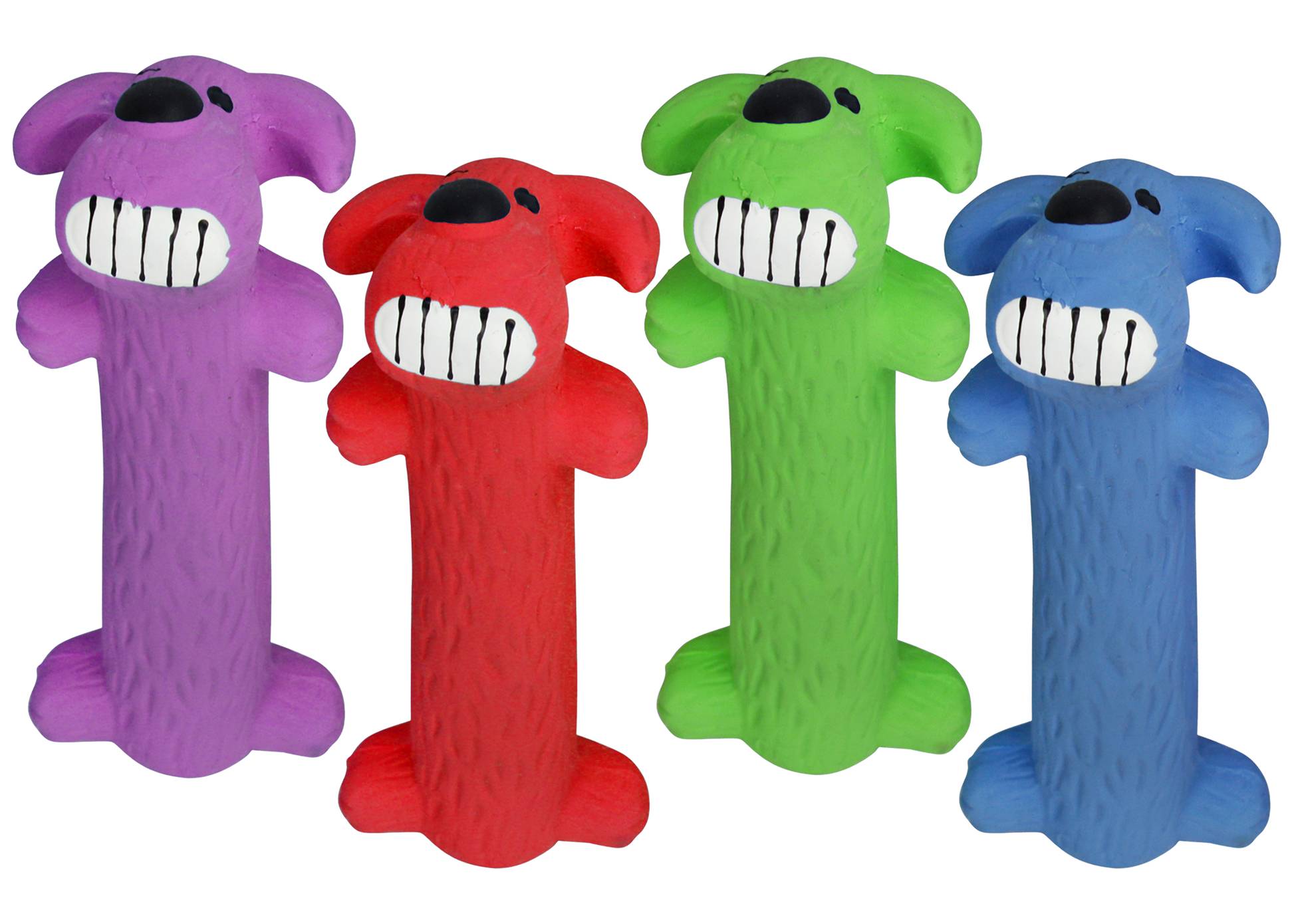 Loofa Dog Toy Assorted Colors 12" or 6" - Lake Dog and their people