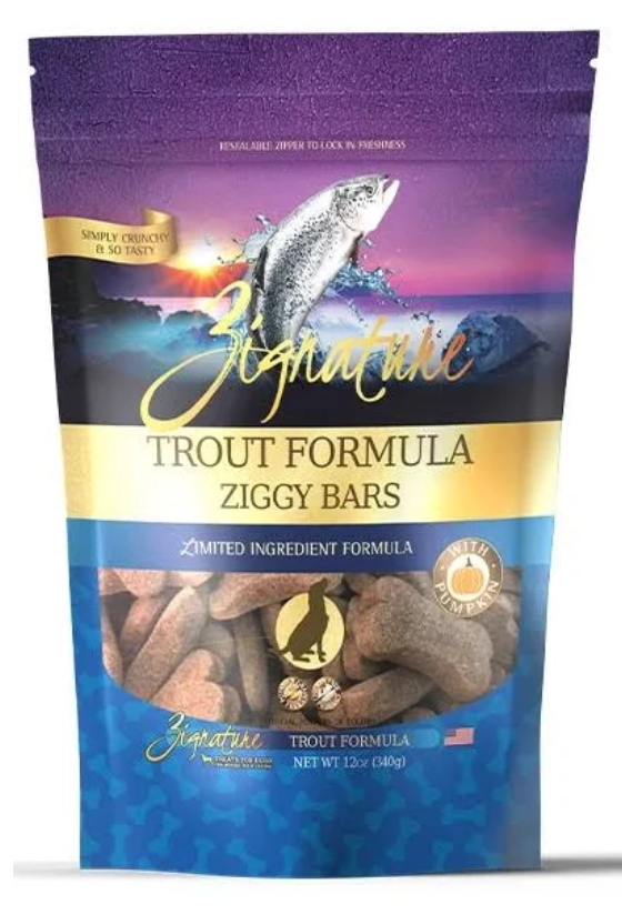 Zignature Ziggy Bars 12 oz Treat bags - Lake Dog and their people