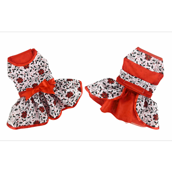 Holly Holiday Dog Harness Dress