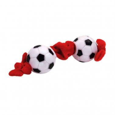 Tug plush & Vinyl Toy - Soccer ball for petite dogs - Lake Dog and their people